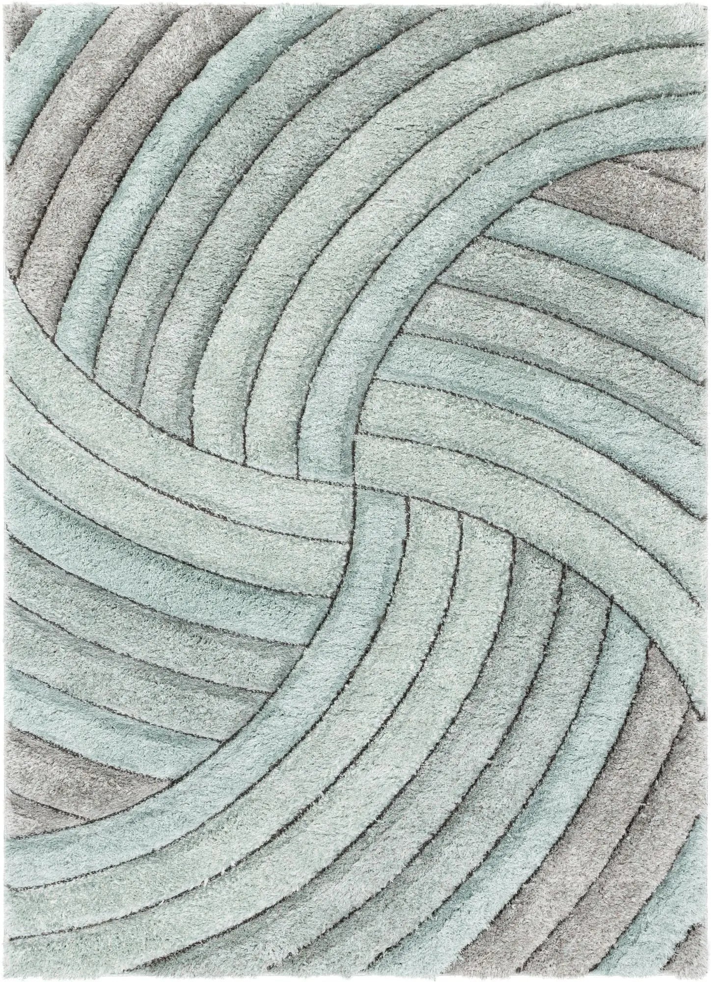 Ucci Blue Modern 3D Textured Shag Rug By Chill Rugs、mySite、gigharbornorthrealestate