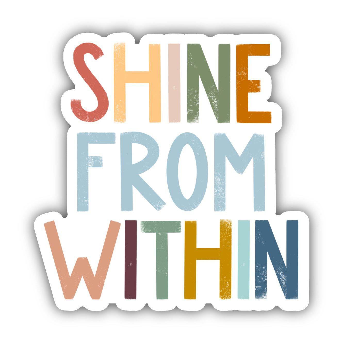  Shine From Within Positivity Lettering Sticker、mySite、elrpsem3k