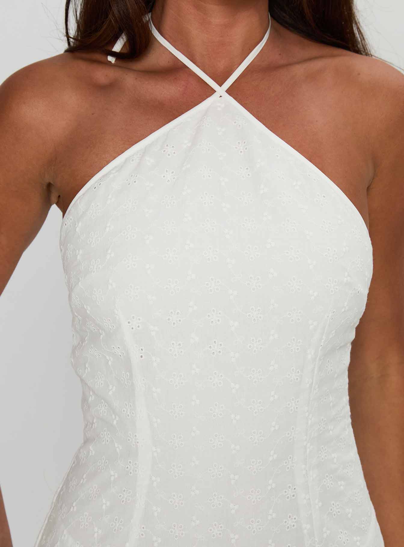 Flowerchild Halter Mini Dress White、mySite、solidvoid