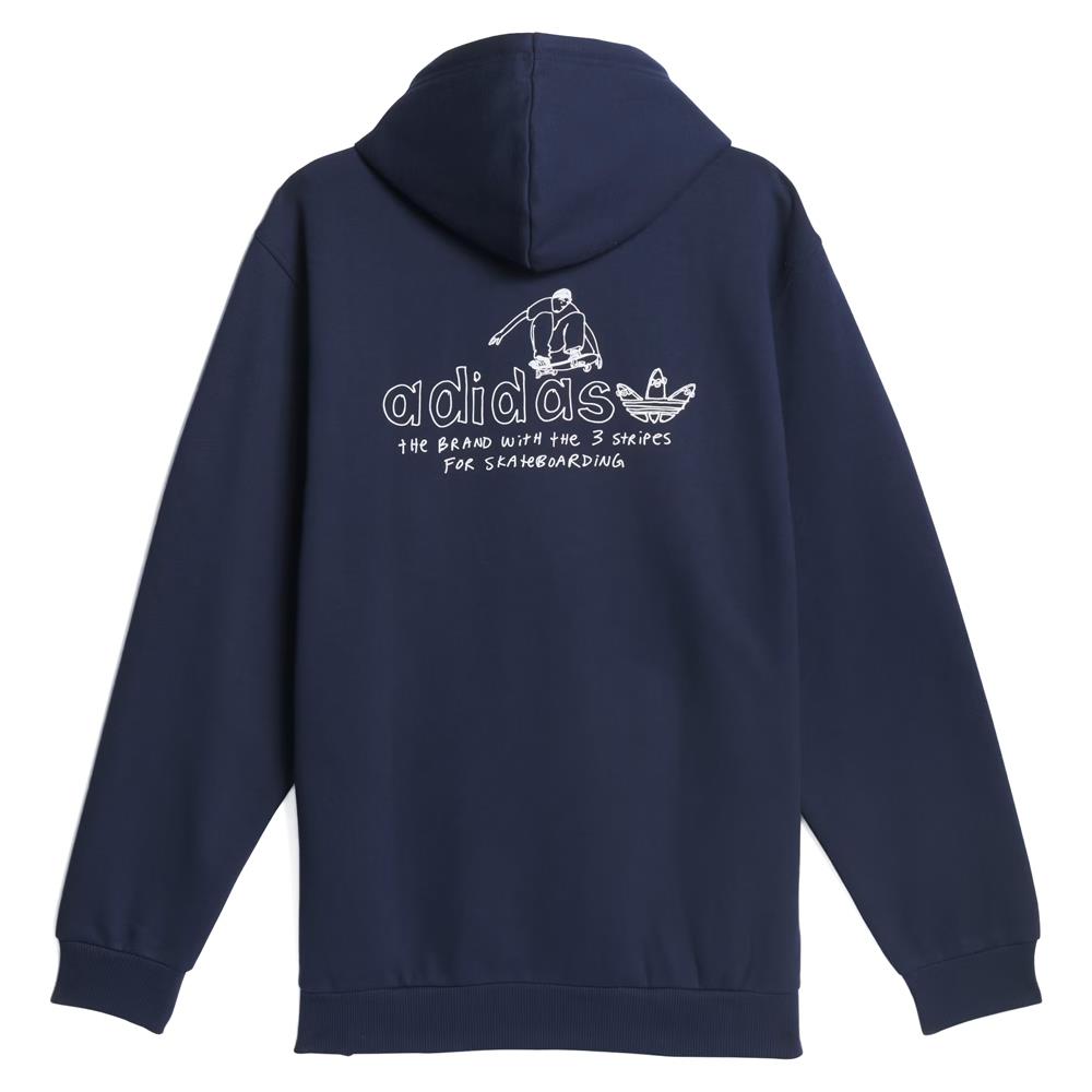  Adidas Henry Jones Graphic Pullover Hoodie - Collegiate Navy/White、mySite、merchandisen