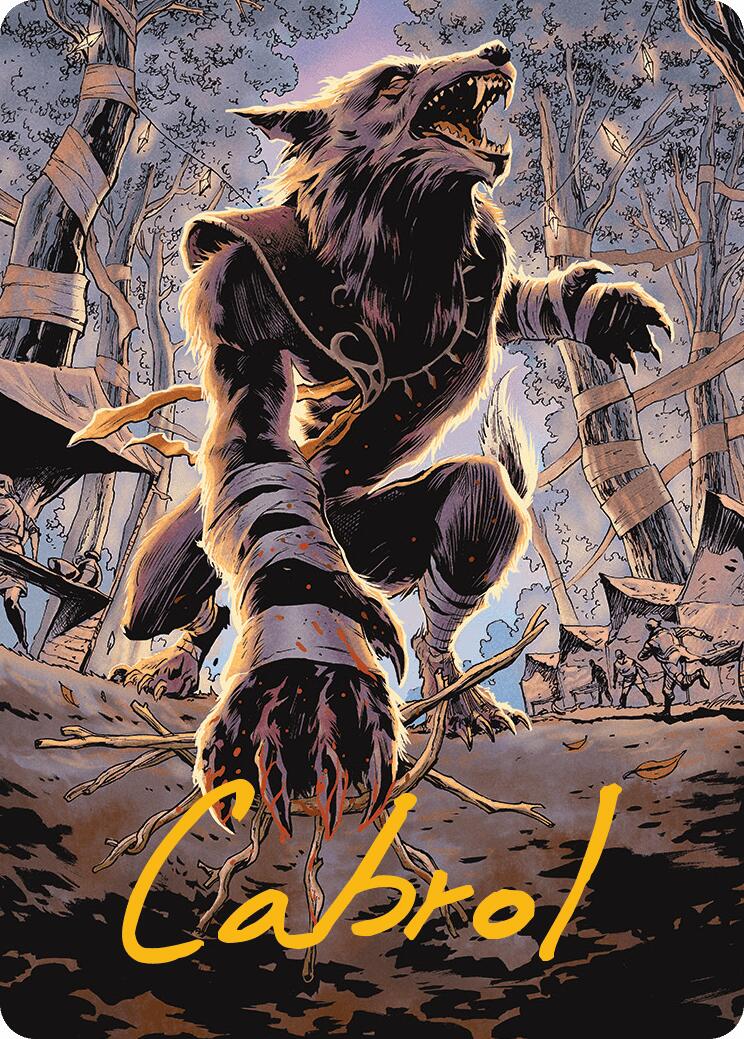 Arlinn, Embraced by the Moon Art Card (Gold-Stamped Signature) Innistrad Remastered Art Series、mySite、waistdrama