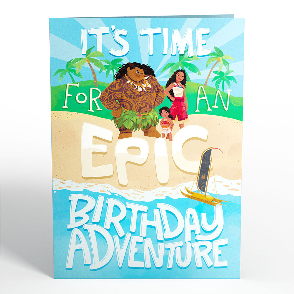 Disney's Moana 2 Epic Birthday Pop-Up Card、mySite、solidvoid