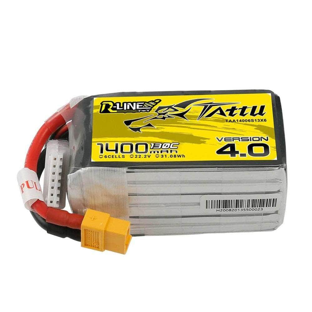  Tattu R-Line Version 4.0 22.2V 6S 1400mAh 130C LiPo Battery - XT60、mySite、merchandisen