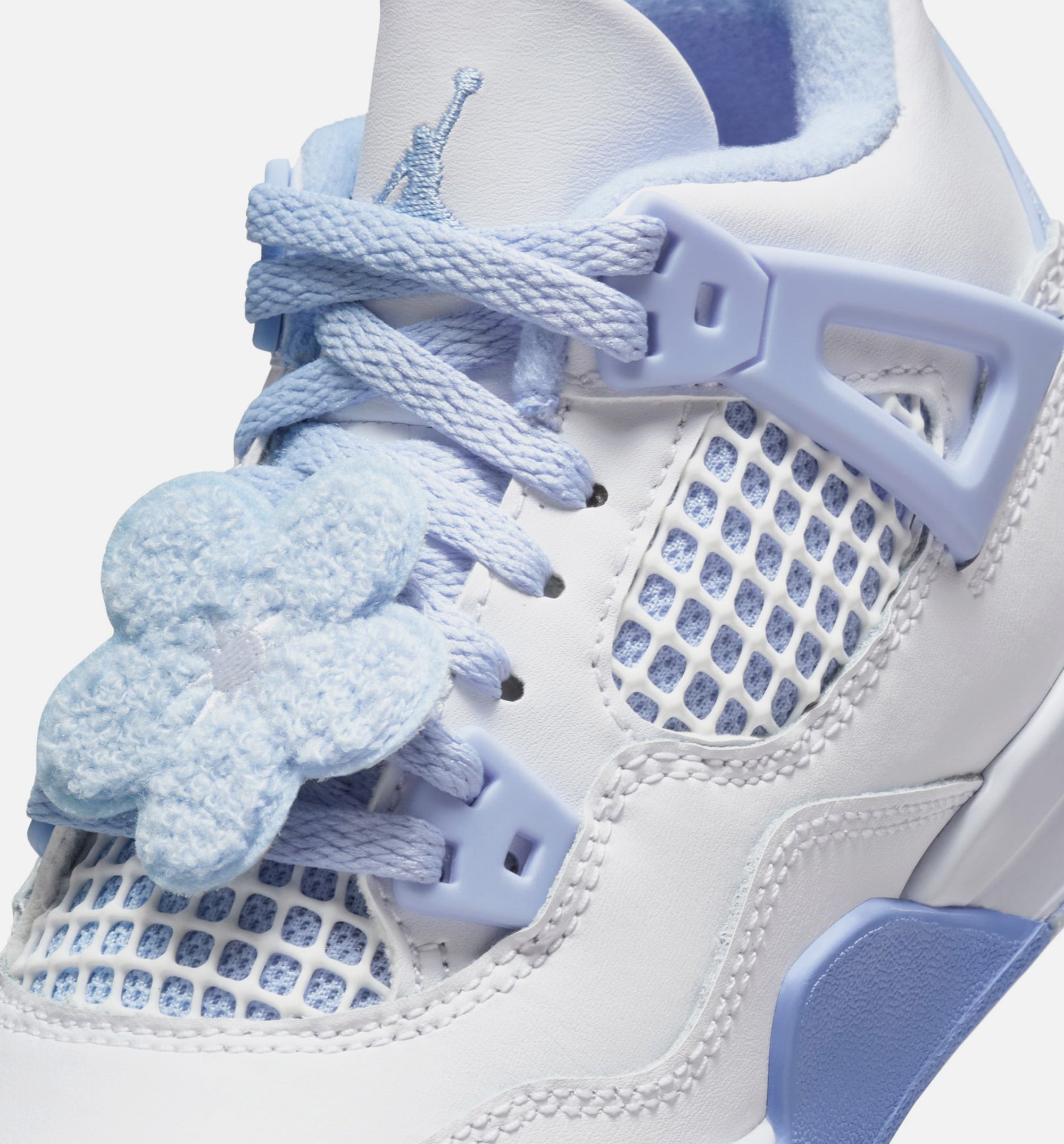 Air Jordan 4 Retro Aluminum Preschool Lifestyle Shoe - White/Aluminum/Blue Tint/Oil Green、mySite、dreamappss
