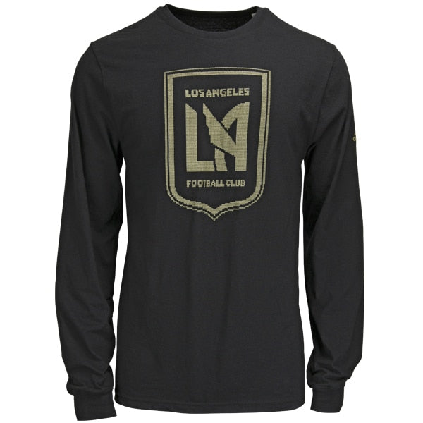 adidas Men's LAFC Long Sleeve Tee Black/Gold、mySite、noshort