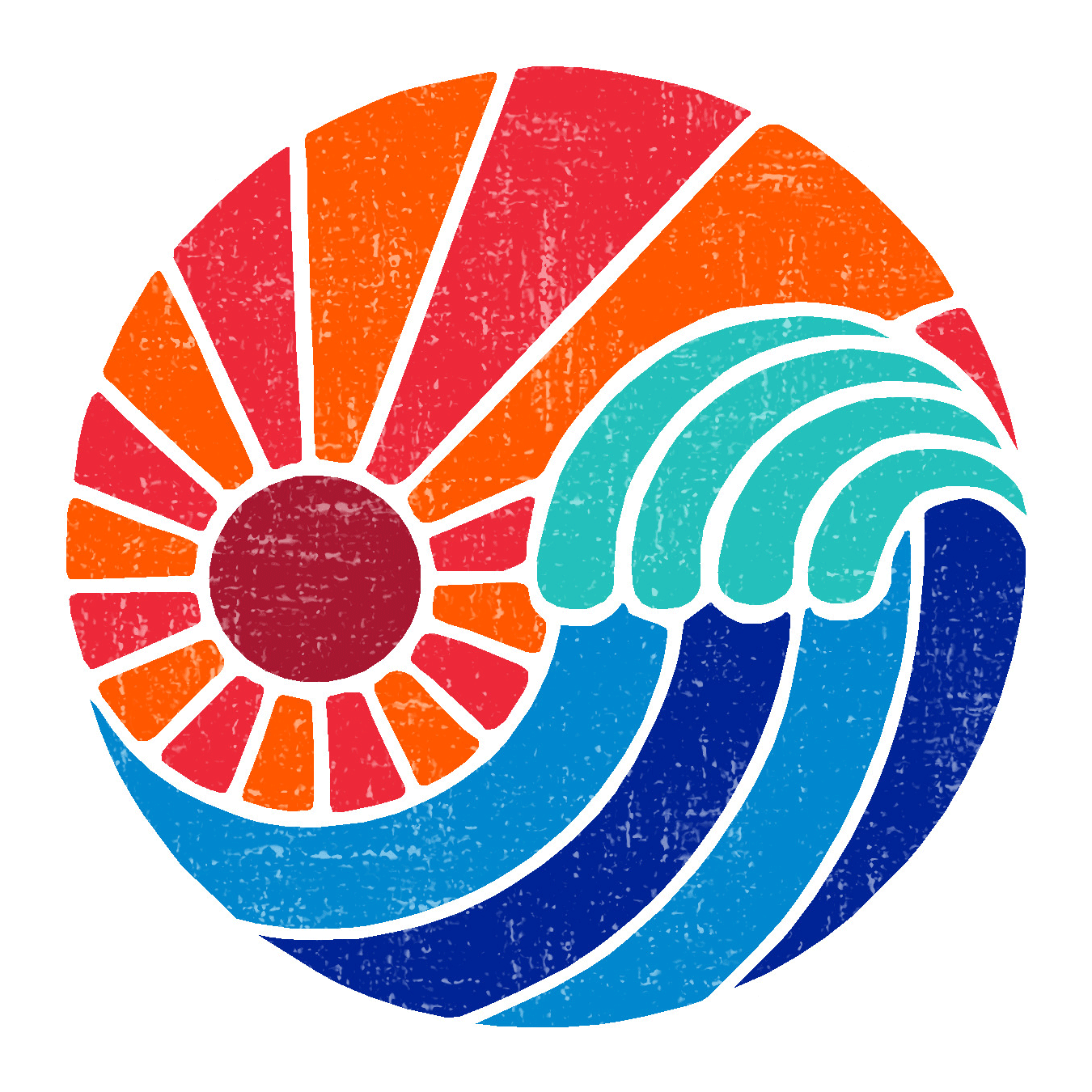  Wave Medallion Vinyl Sticker Decal、mySite、ghnorth