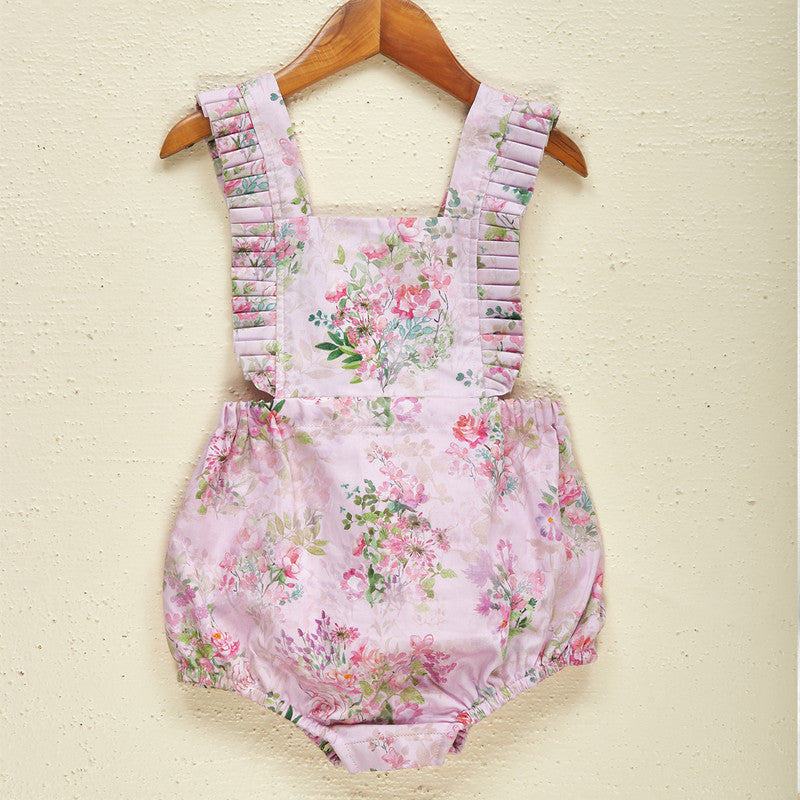 Cotton Satin Floral Romper For Kids | Purple Pink、mySite、camillekostekn