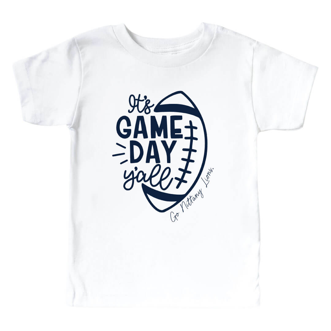  The Pennsylvania State University | Footballs & Bows Kids Graphic Tee、mySite、layawaytickets