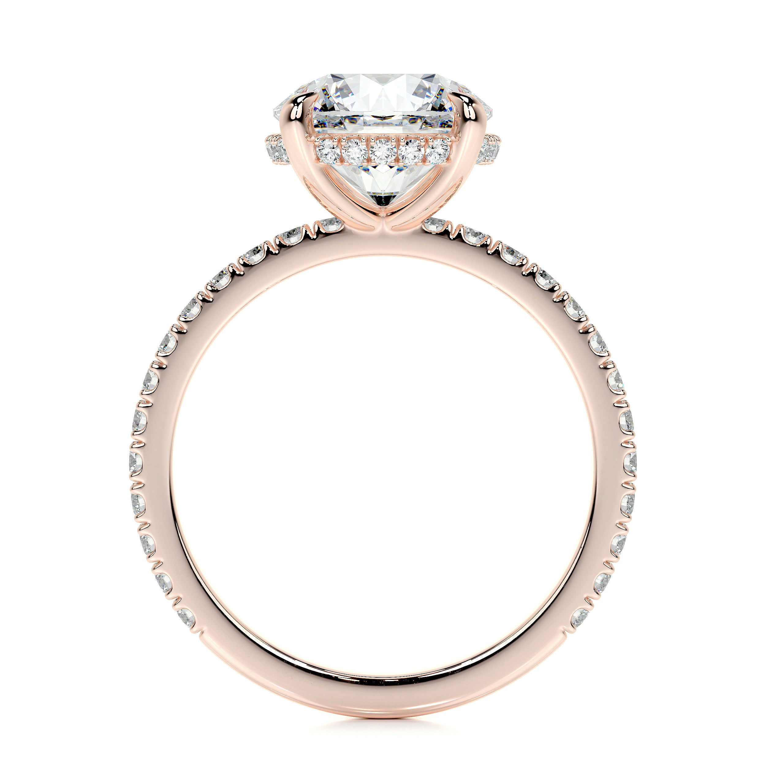 Valeria Lab Grown Diamond Ring -14K Rose Gold、mySite、hinf8tx79