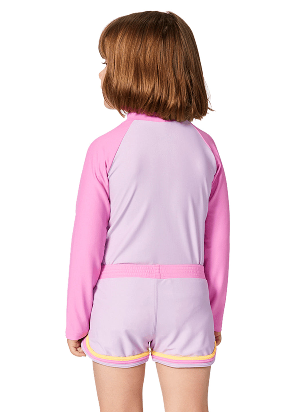 Rip Curl Girls' Rainbow Tide Long Sleeve Rash Guard (Toddler, Little Kid)、mySite、noshort