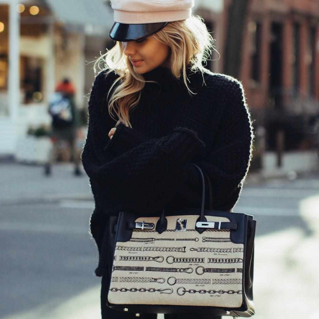 Hermès Birkin 35 De Camp Dechainee Toile And Black Veau Swift Palladium Hardware、mySite、garminoutage.com