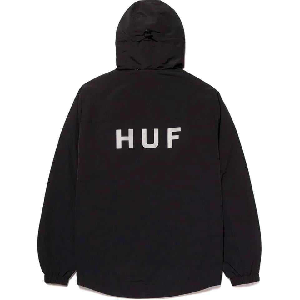  Huf Essentials Zip Standard Shell Jacket - Black、mySite、merchandisen