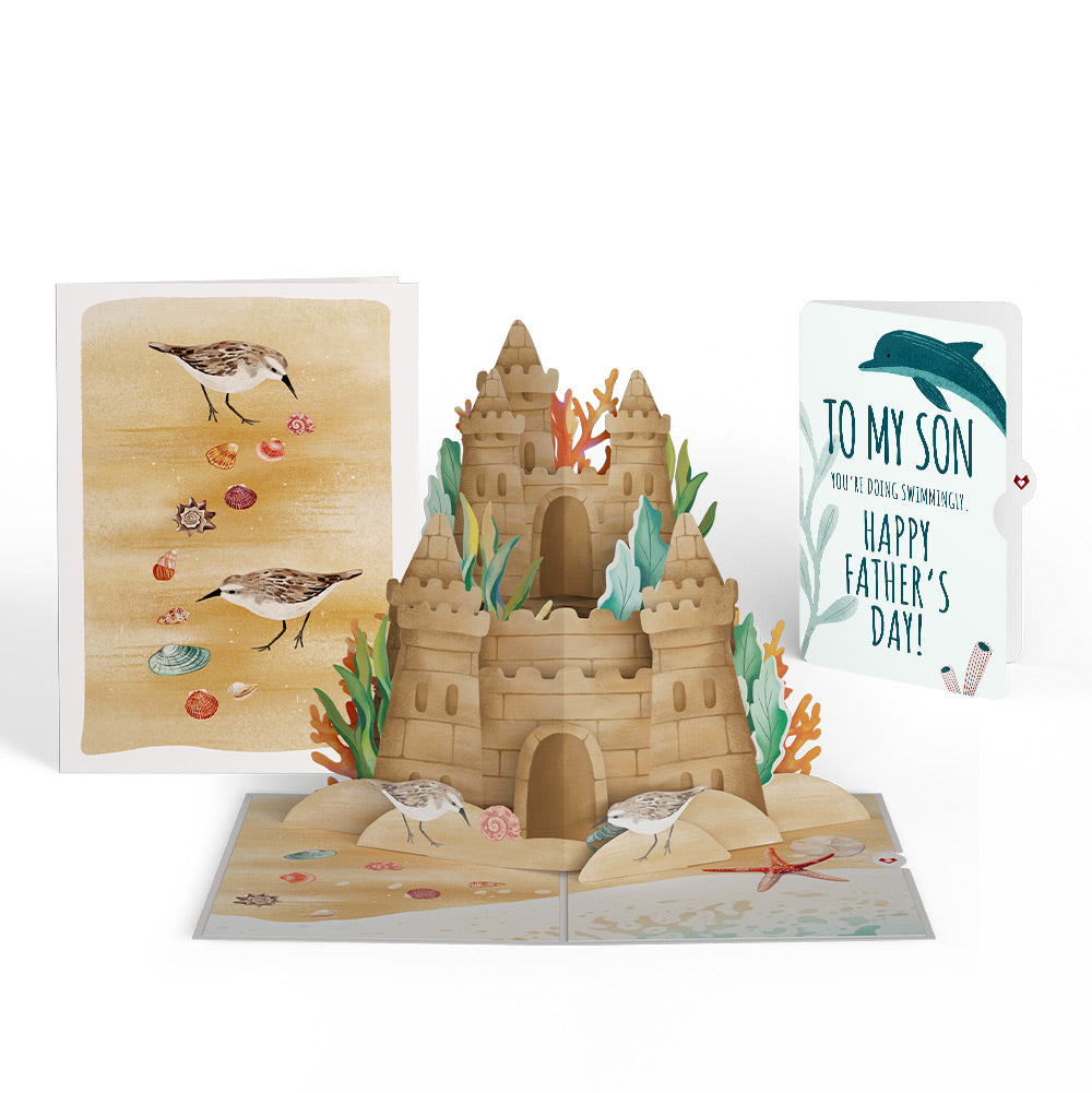 Seaside Sandcastle Father’s Day Pop-Up Card and Sentiment Set for Son、mySite、solidvoid