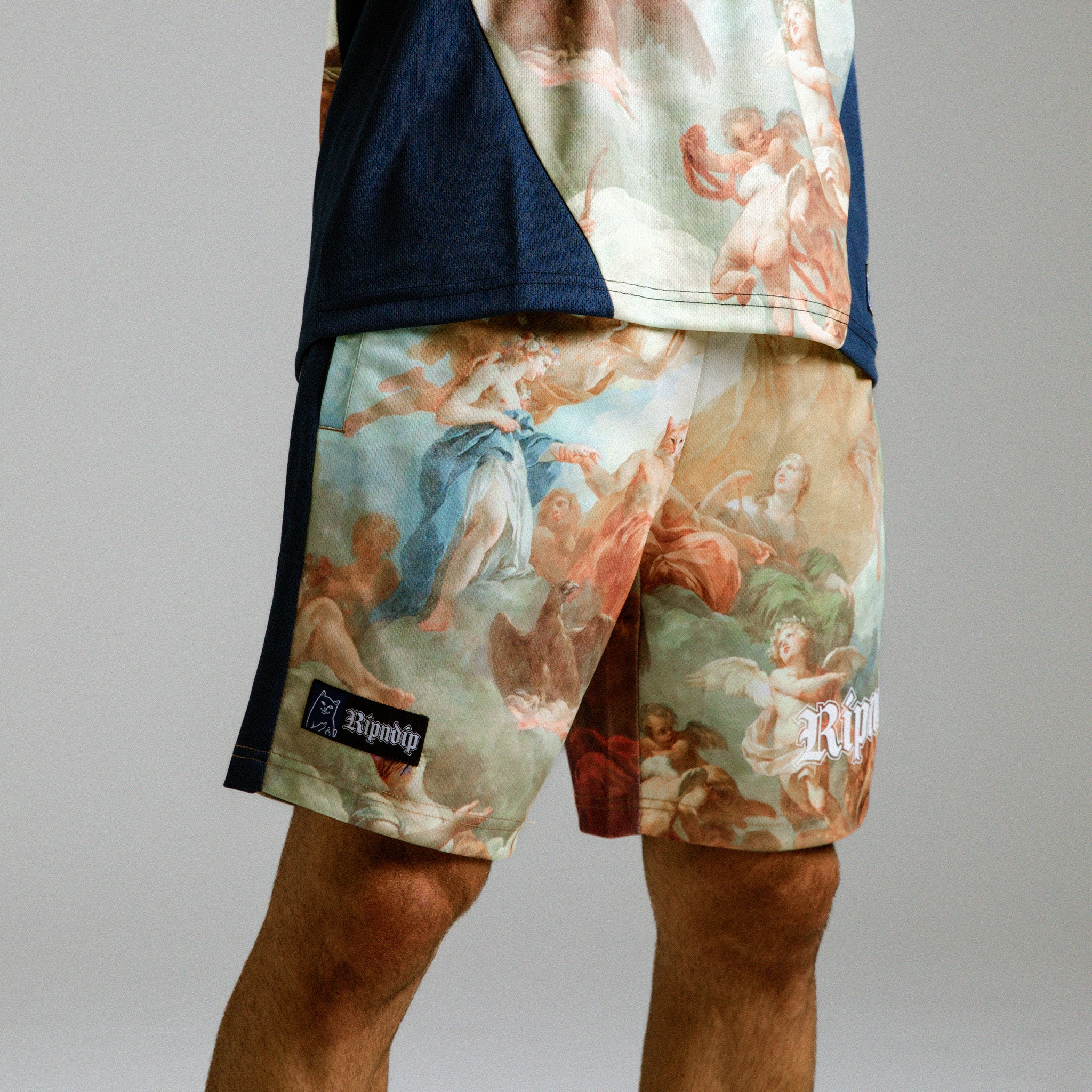 Heavens Waiting Soccer Shorts (Navy Multi)、mySite、merchandisen