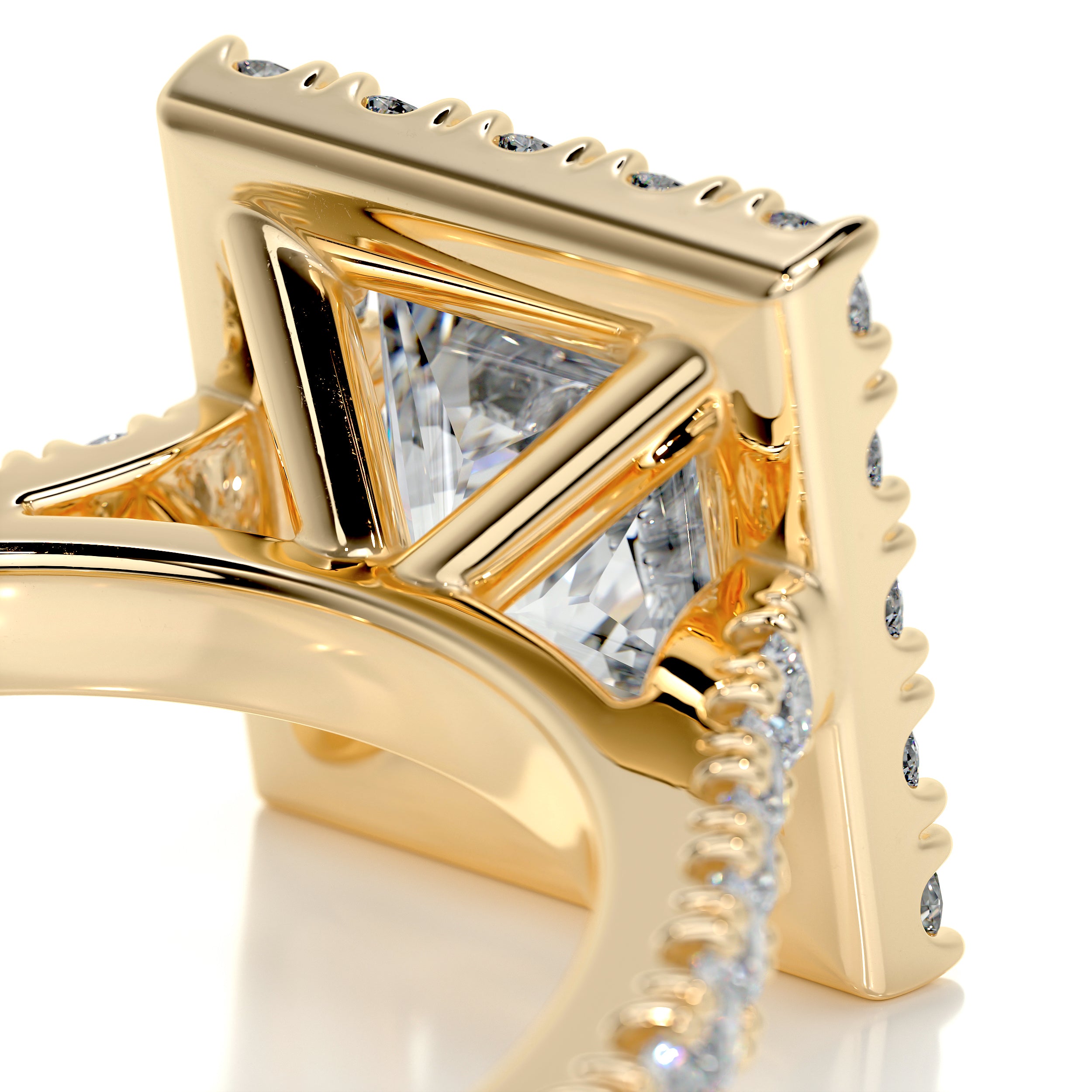 Patricia Diamond Engagement Ring -18K Yellow Gold、mySite、hinf8tx79