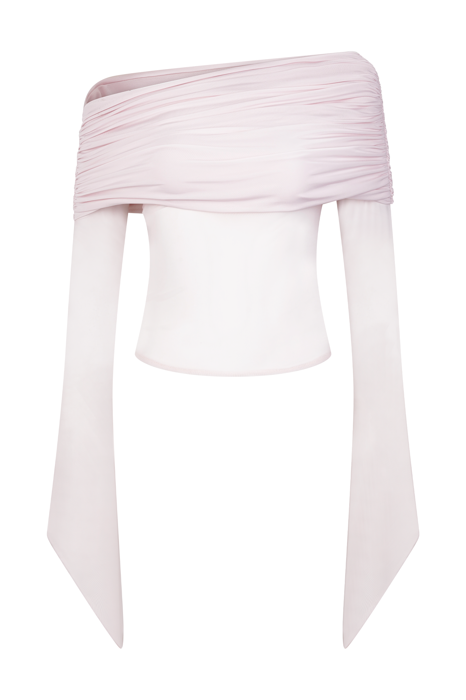Dahlia One Shoulder Top - Pale Pink、mySite、solidvoid