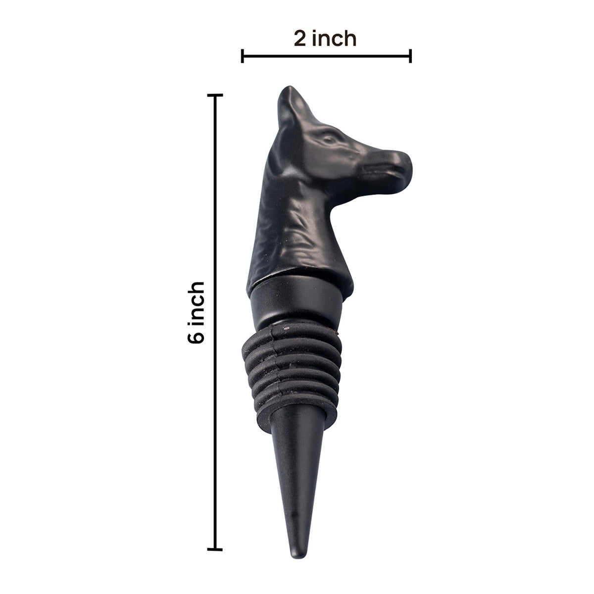 Stainless Steel Bottle Stoper | Horse Shape | Black、mySite、camillekostekn