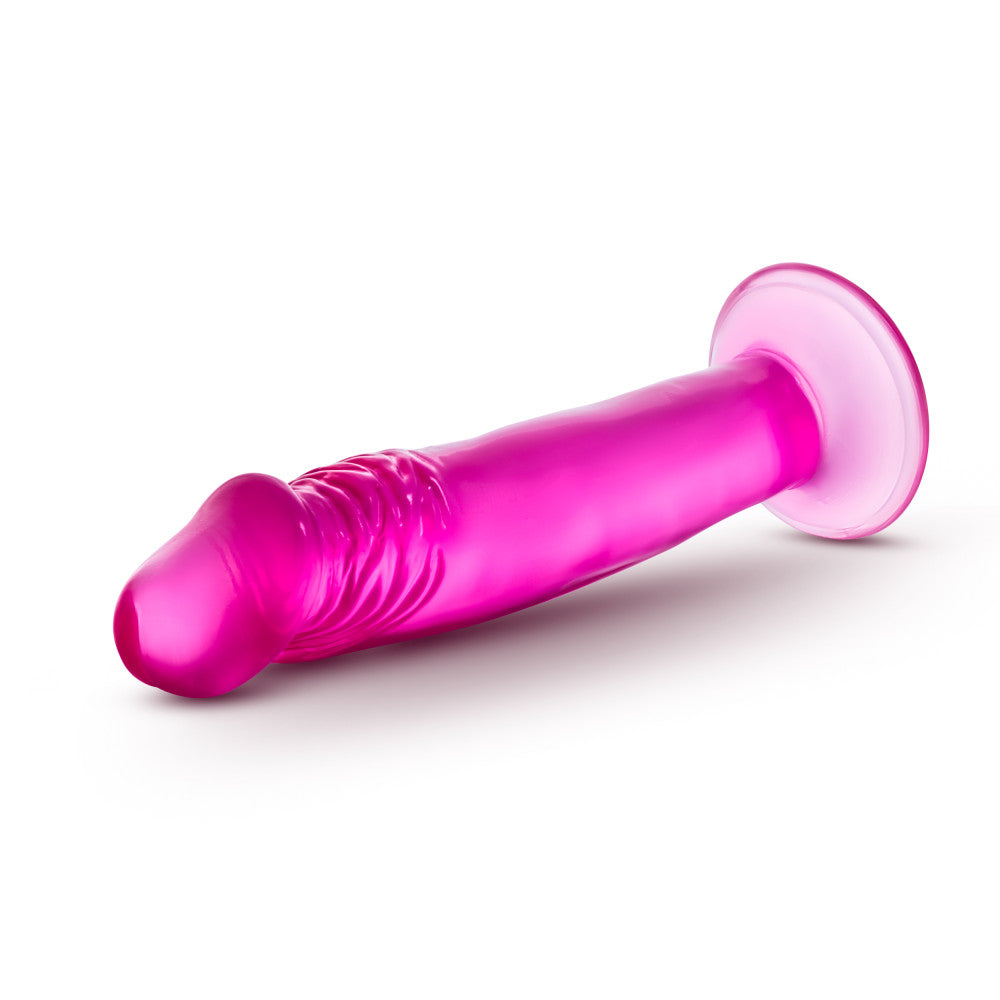 B Yours By Blush® | Sweet N' Small 6.5 Realistic Pink 6.5-Inch Long Dildo With Suction Cup Base、mySite、bottomscart