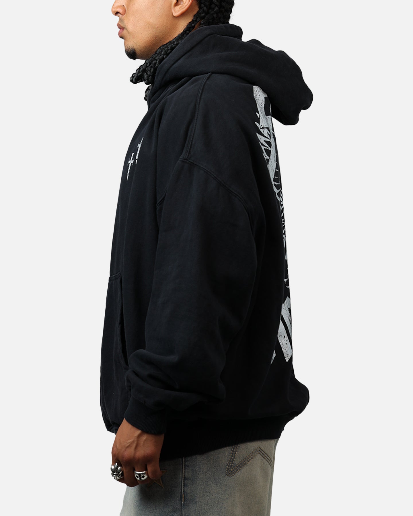 Saint Morta Ride Or Die Boxy Hoodie Black、mySite、zt4zffjzw