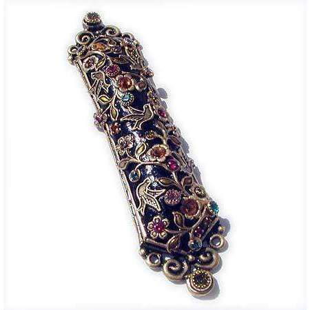 Michal Golan Swarovski Crystals on Black Mezuzah、mySite、topwebapps