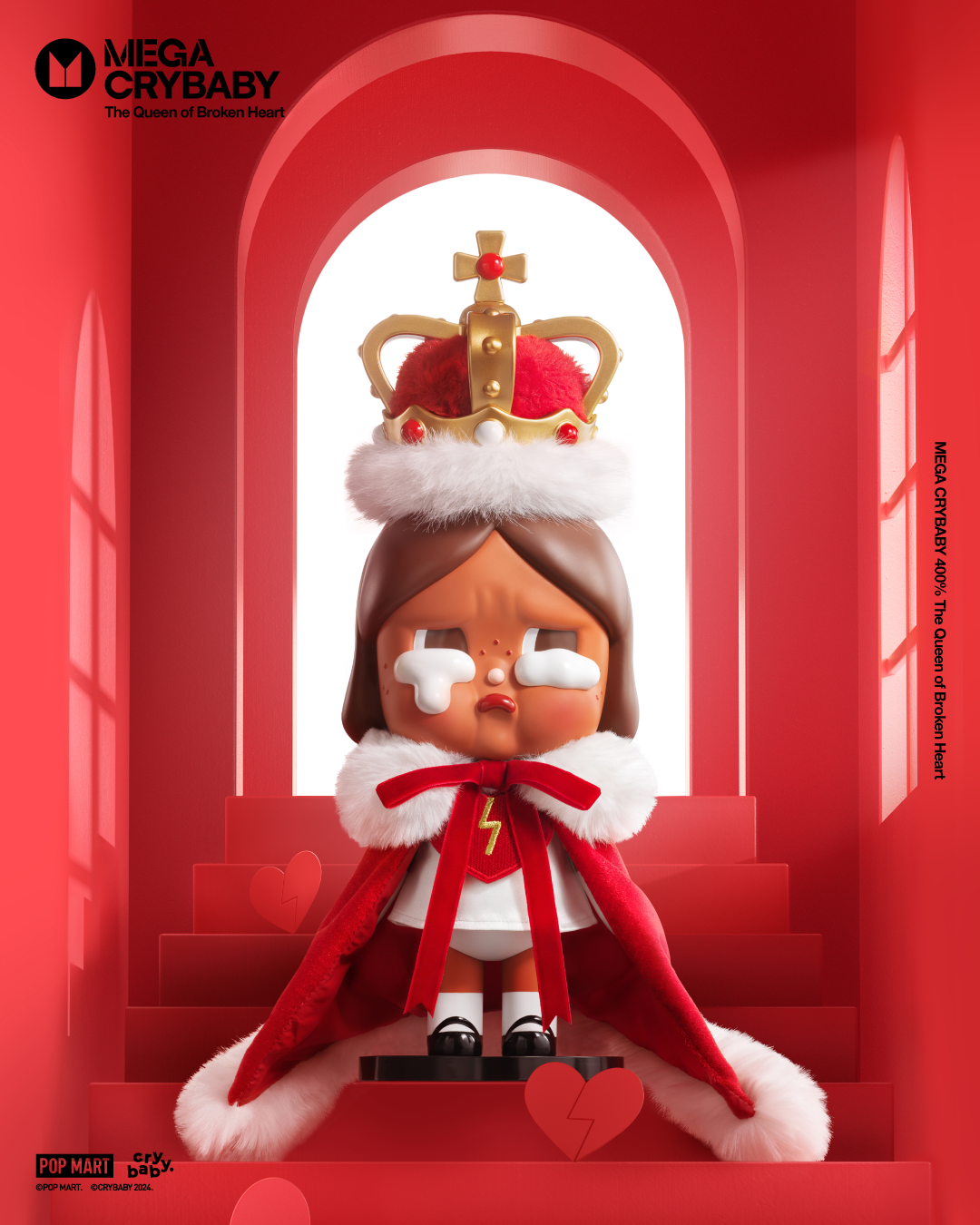  POP MART MEGA CRYBABY 400% The Queen of Broken Heart、mySite、greenlandpopulation