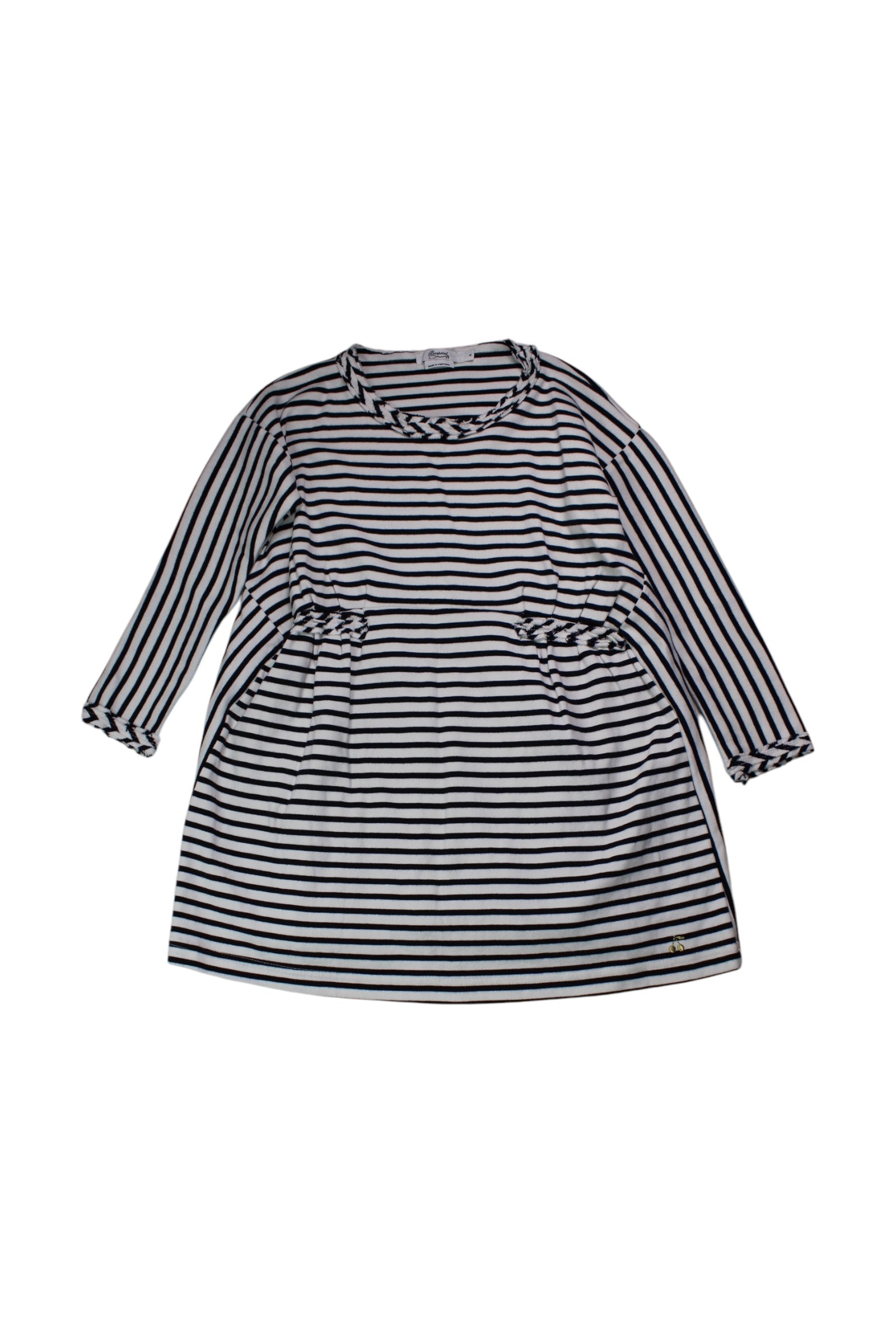 Bonpoint Striped Long Sleeve Dress 6T、mySite、g9winljtr