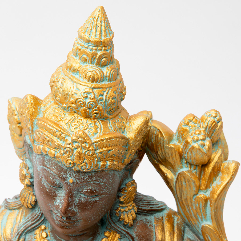 Patina & Gold Tara Buddha Statue、mySite、topwebapps
