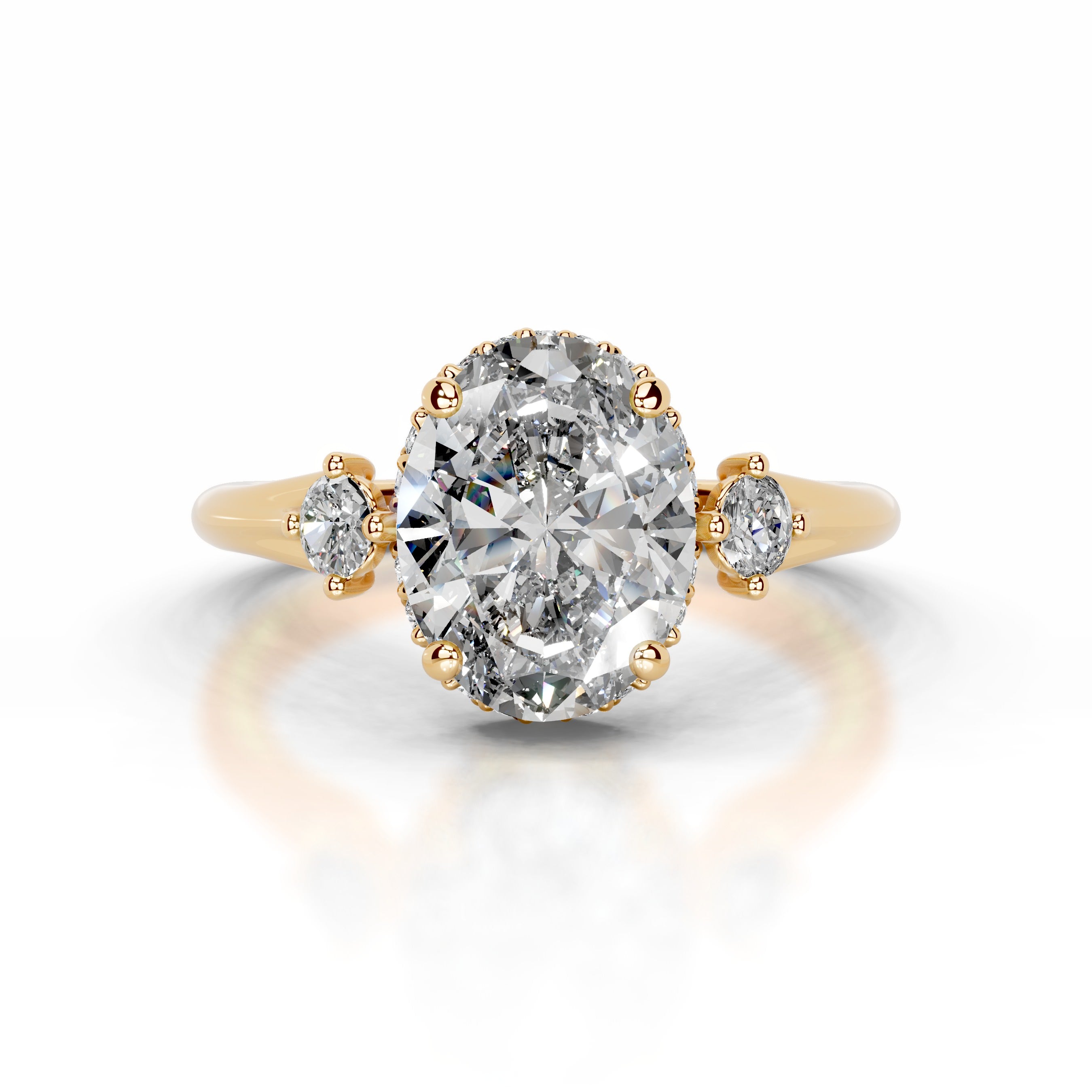Antonia Diamond Engagement Ring - 18K Yellow Gold、mySite、hinf8tx79