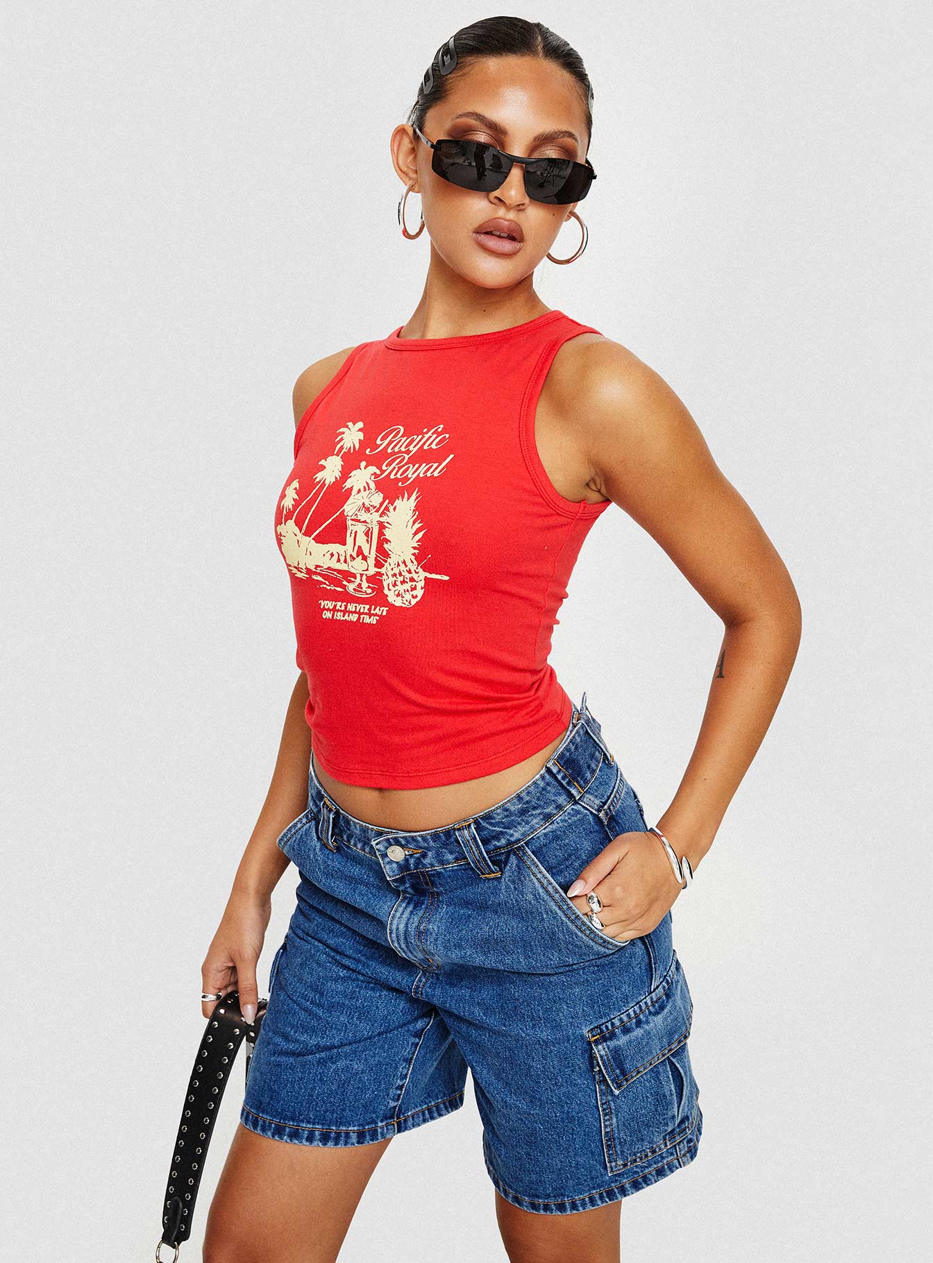 Pacific Royal Tank Top Red、mySite、solidvoid