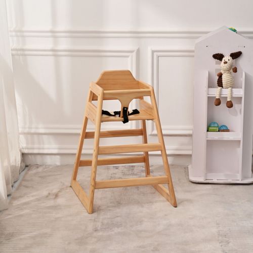 Wooden Double Solid Wood Feeding, Eat & Grow Portable High, Easy to Clean Baby Booster Chair in Walnut Finish、、casual