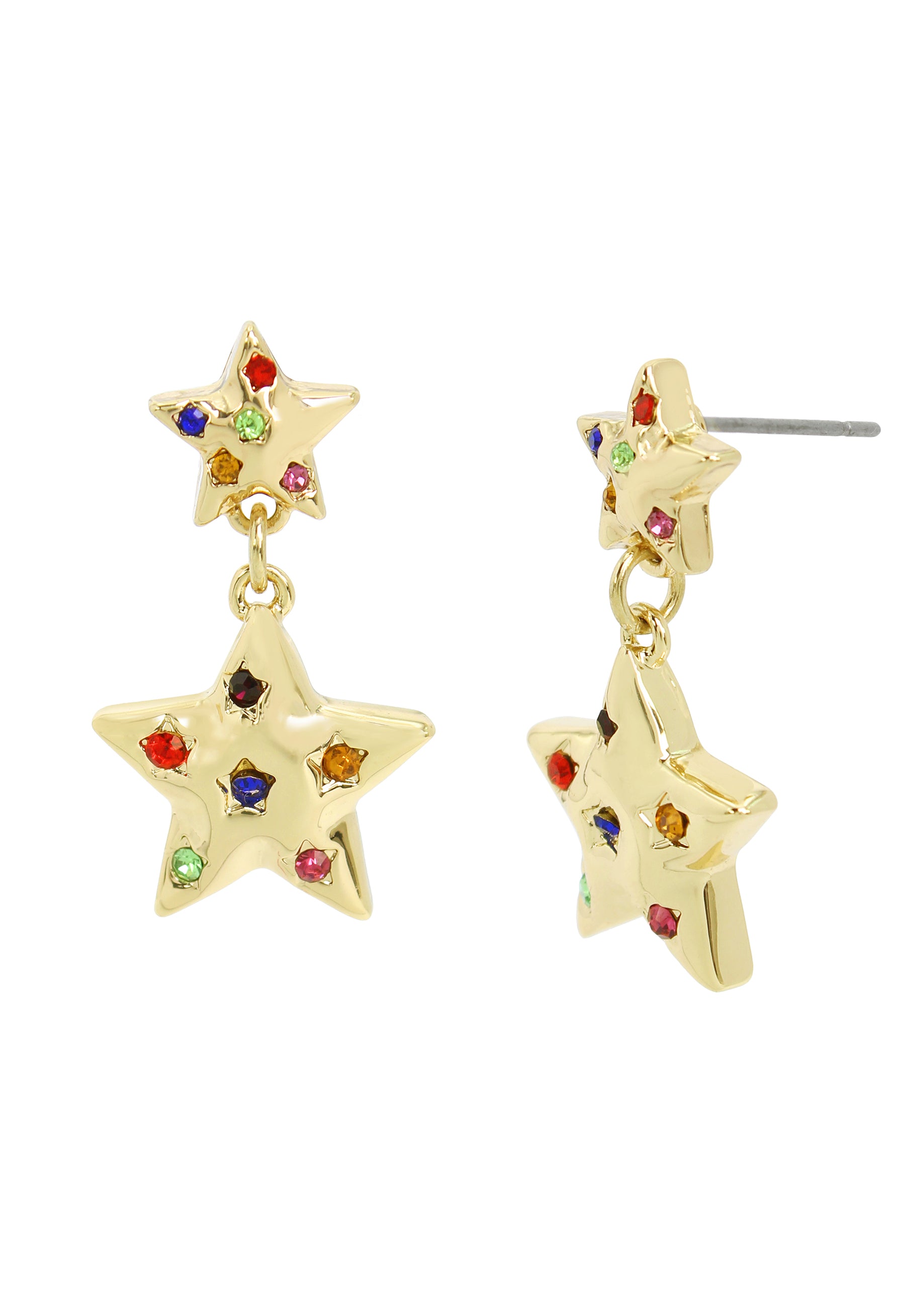 MULTI STAR EARRINGS GOLD、mySite、dreamappss