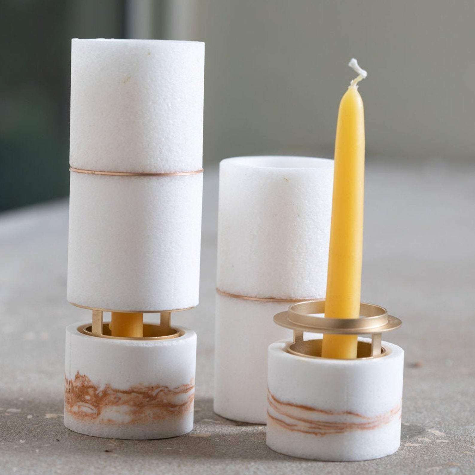 Orra Candle Holders by SaltwareDesign - Gold、mySite、topwebapps