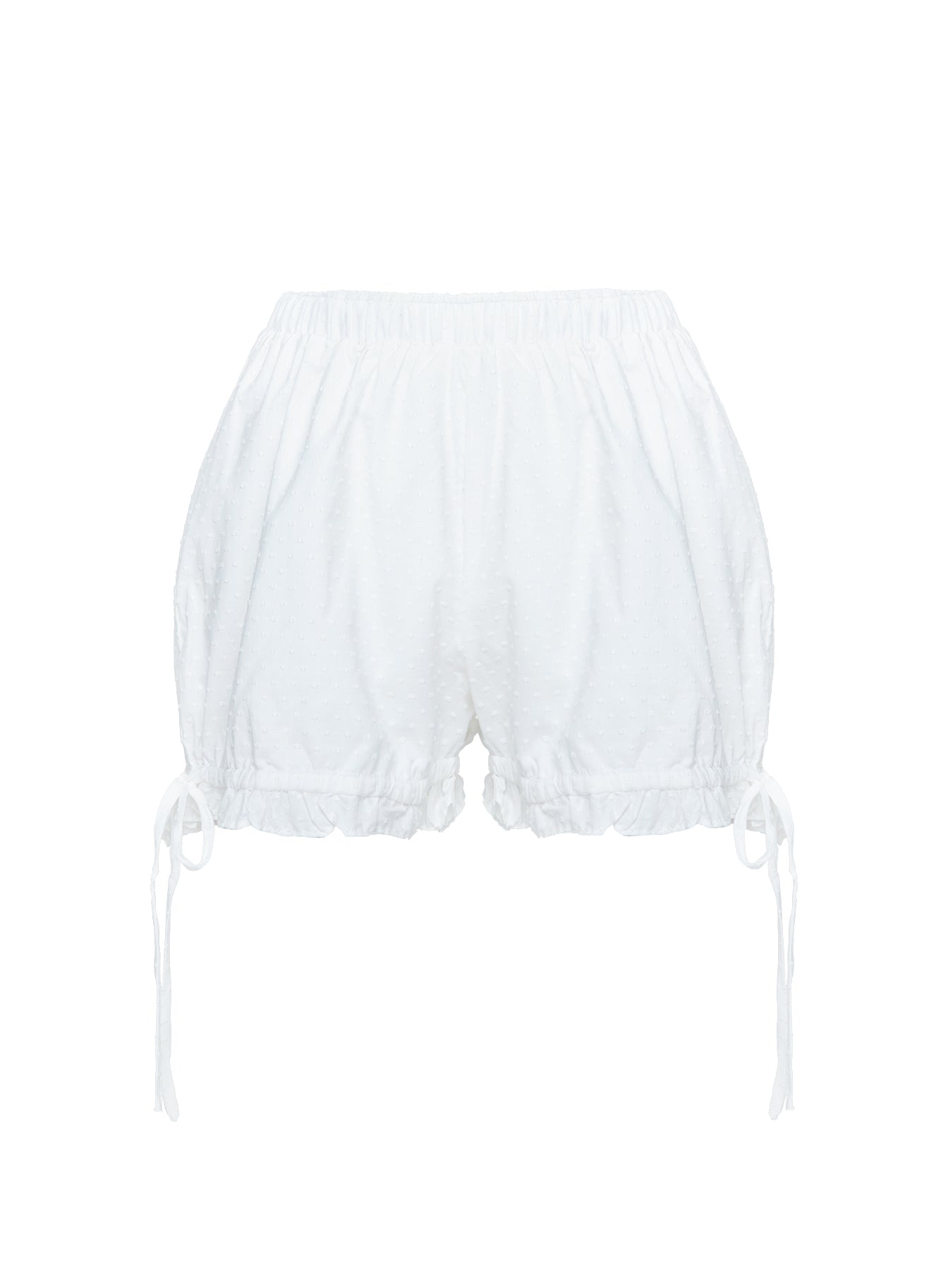 Invisible String Lace Sleep Short White、mySite、solidvoid