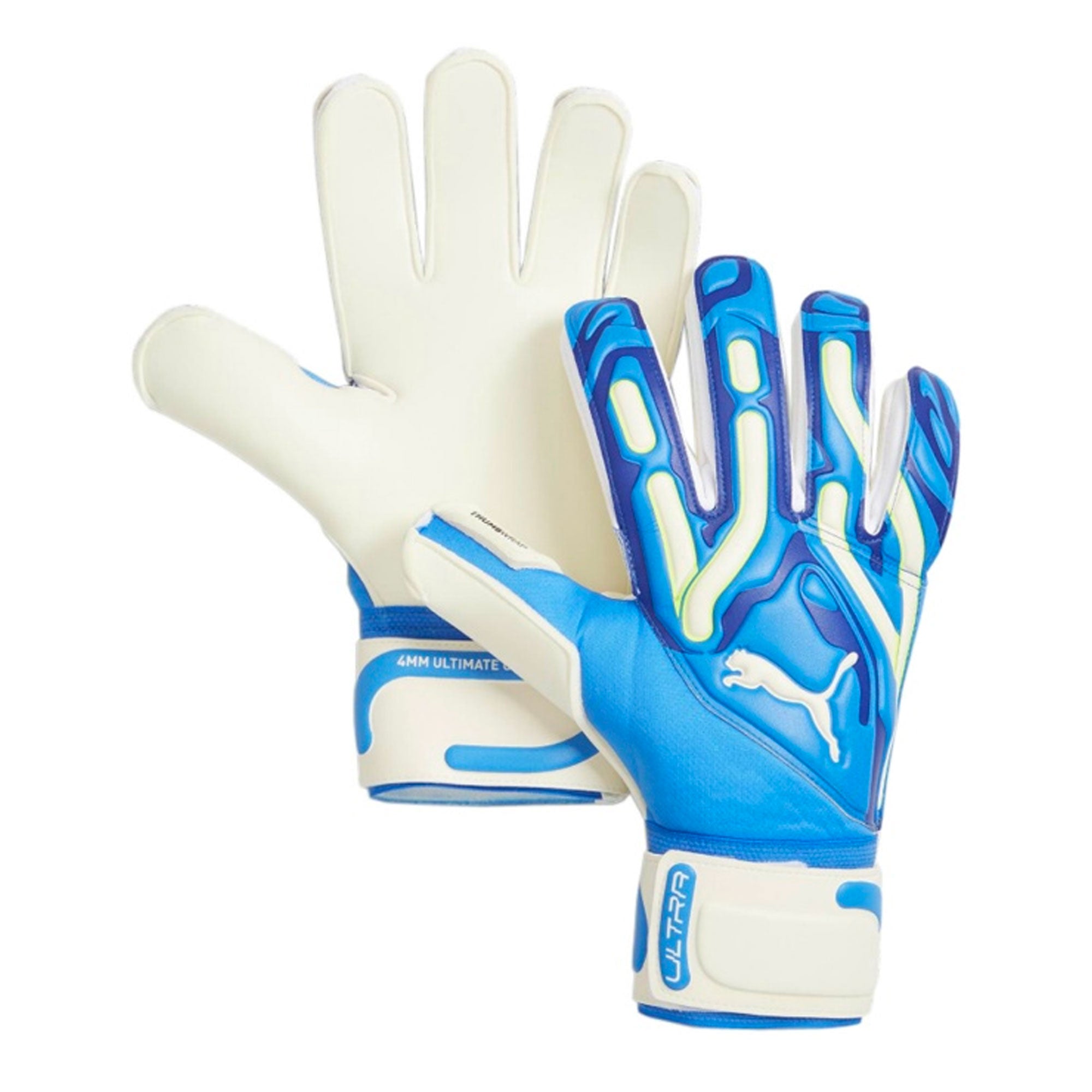 PUMA Men's Ultra Pro RC Goalkeeper Gloves Blue/White、mySite、noshort