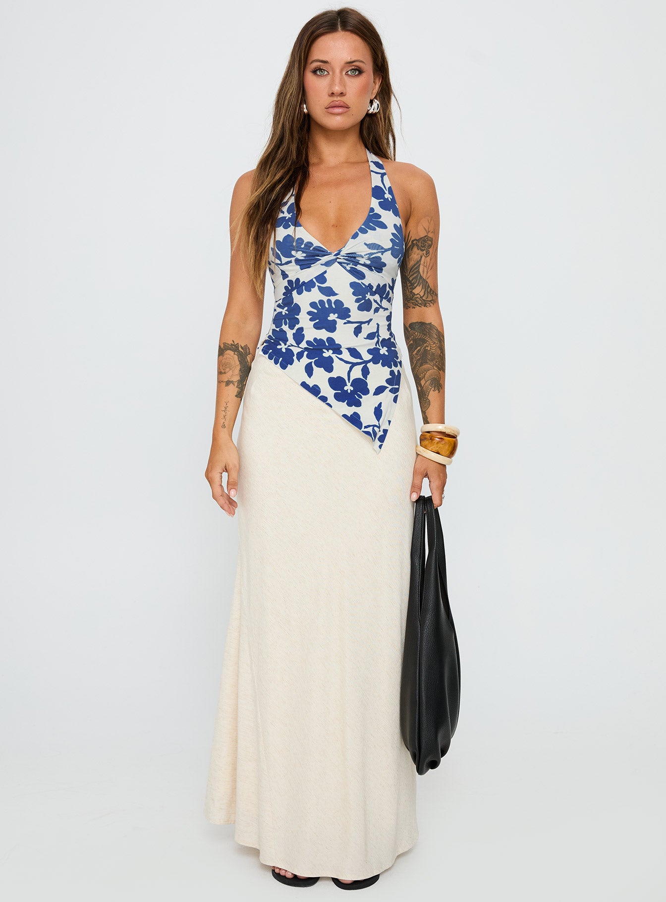 Chilli Halter Top Blue Floral、mySite、solidvoid