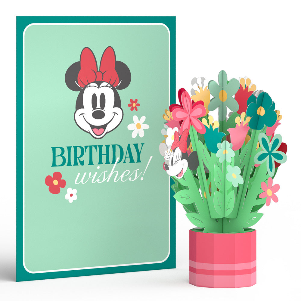 Disney's Minnie Mouse Birthday Wishes Card with Mini Bouquet、mySite、solidvoid