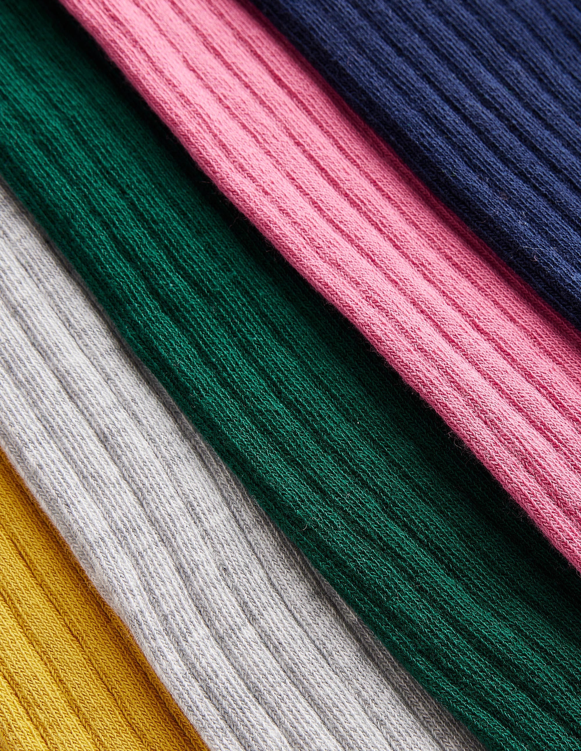  Ribbed Knee High Socks 5 Pack-Multi、mySite、ashleygrahame