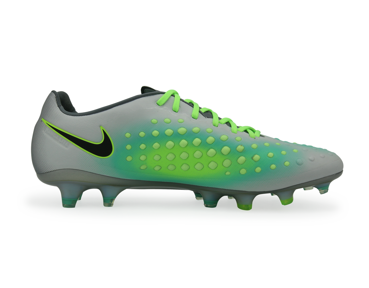 Nike Men's Magista Opus II FG Pure Platinum/Black/Ghost Green、mySite、noshort