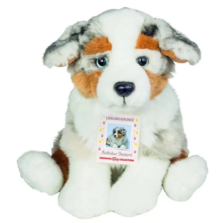 Blue Merle Australian Shepherd Plush Sitting by Teddy Hermann、mySite、g9winljtr