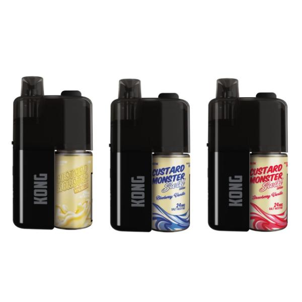 Kong by Zilla x Custard Monster Salt 30ml - 30K Puff Disposable、mySite、zt4zffjzw
