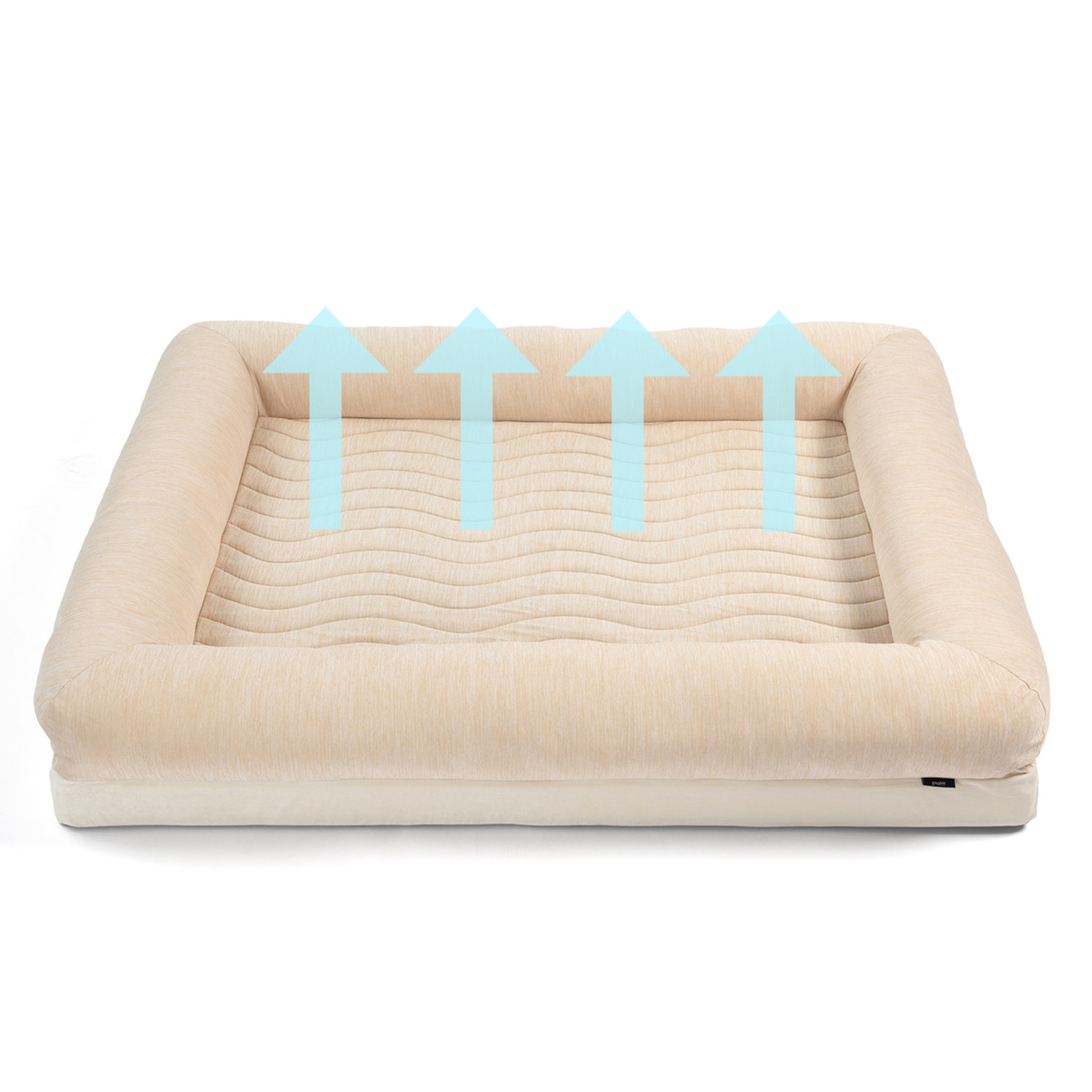 PupChill™ Cooling 4-Bolster Dog Bed - Arctic Sand、mySite、solidvoid