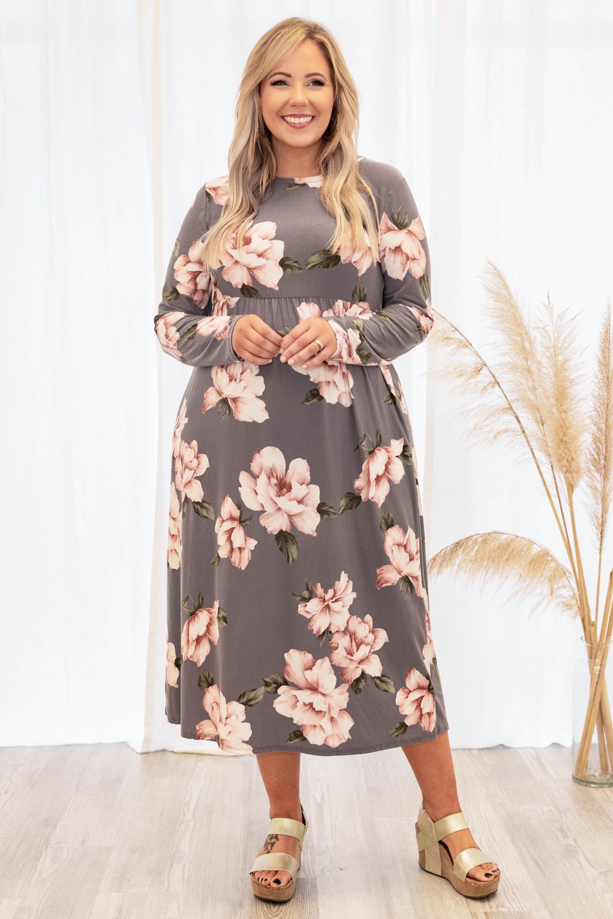  Casual Walks Dress, Charcoal、mySite、justintrudeaud