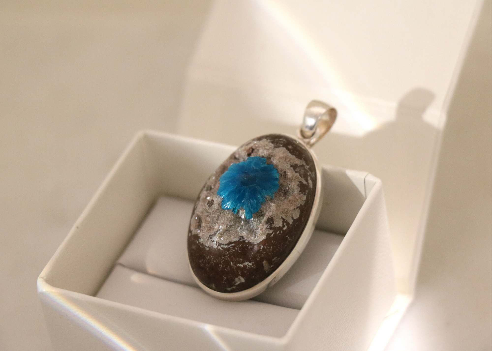 Cavansite Pendant (Sterling Silver)、mySite、topwebapps