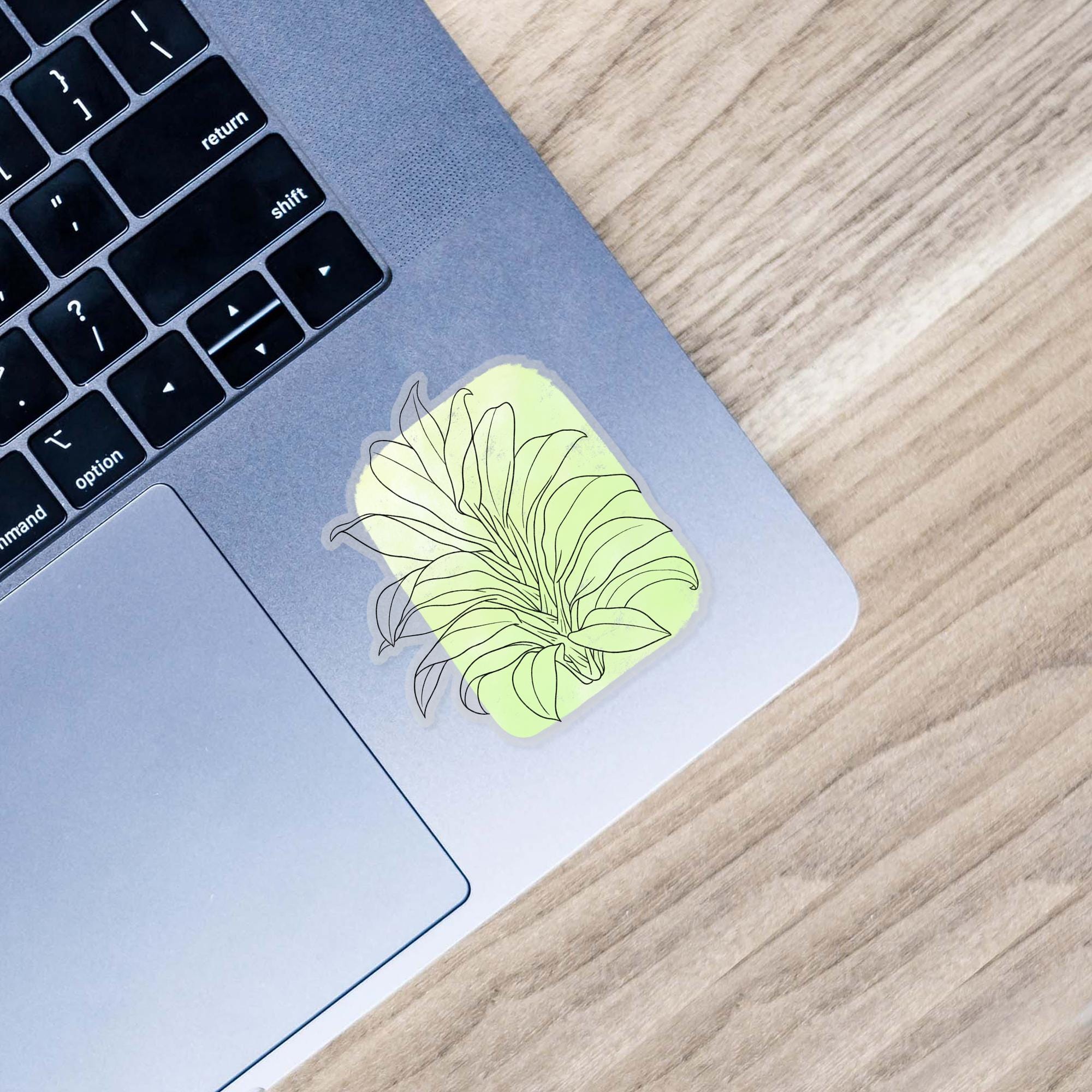  Cordyline Fruticosa Abstract - Clear Sticker、mySite、elrpsem3k