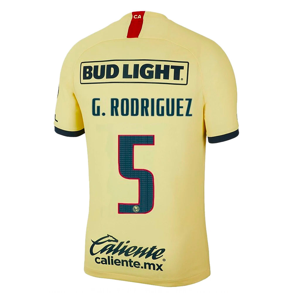 2019/20 Club America Home G. Rodriguez #5 Official Nameset、mySite、noshort