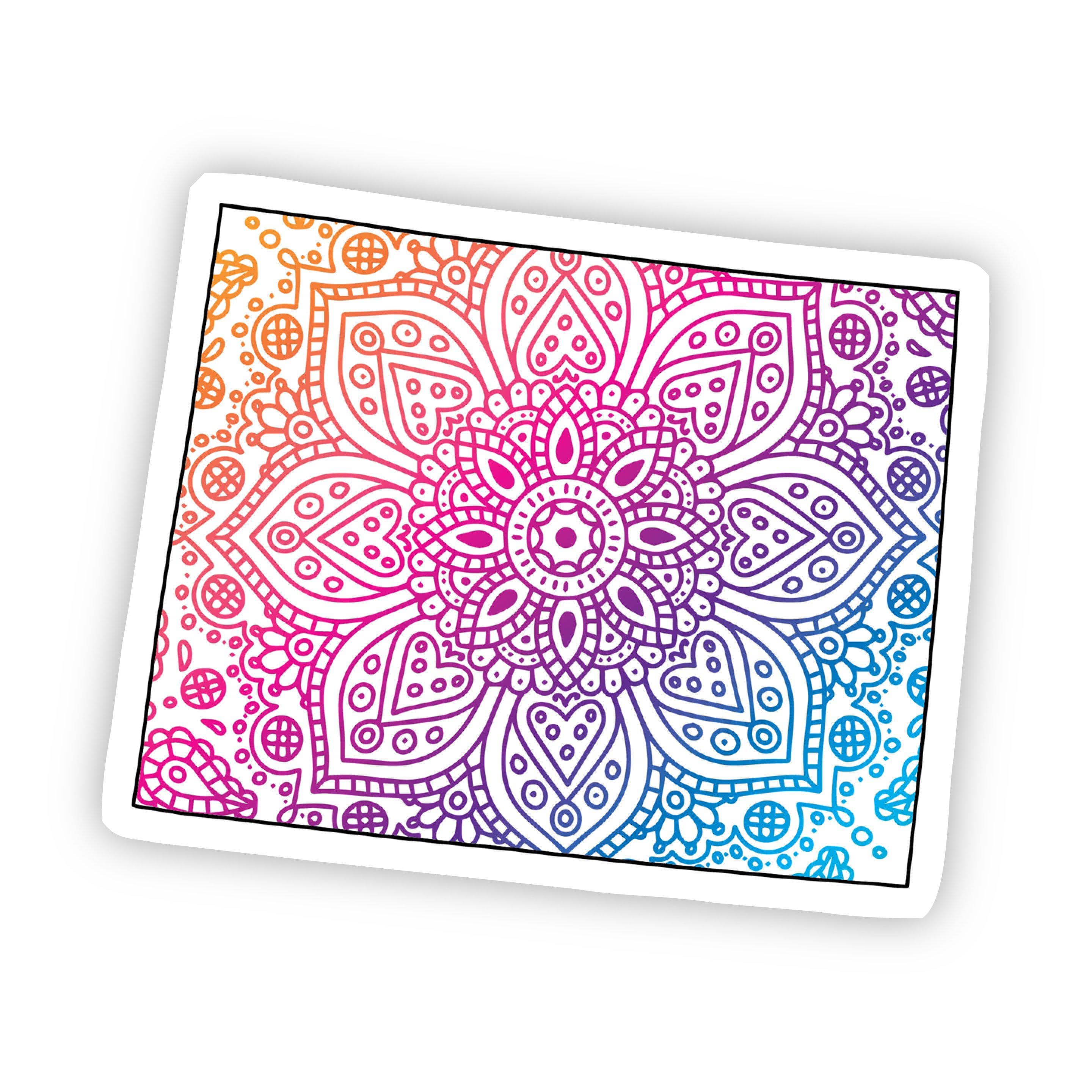  Wyoming Mandala Pattern Sticker、mySite、elrpsem3k
