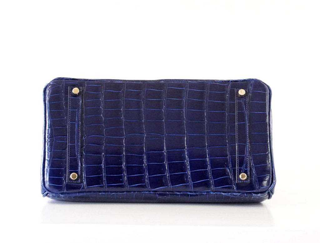 Hermès Birkin 35 Blue Sapphire Crocodile GHW Bag、mySite、garminoutage.com
