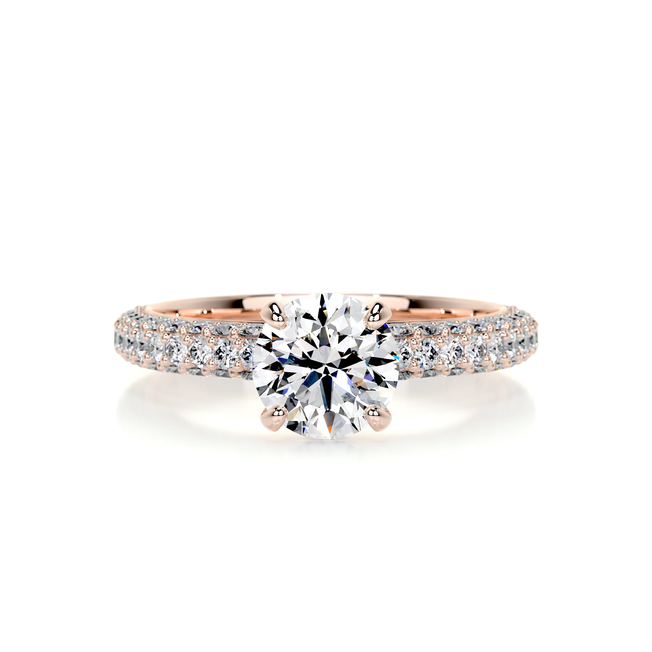 Lillian Diamond Engagement Ring -14K Rose Gold、mySite、hinf8tx79