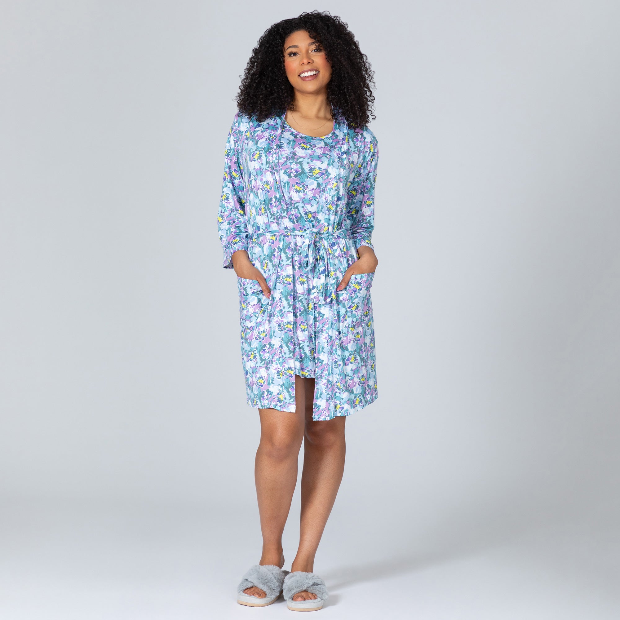 Marble Paw Garden Soft Touch Robe & Nightgown Set、mySite、camillekostekn