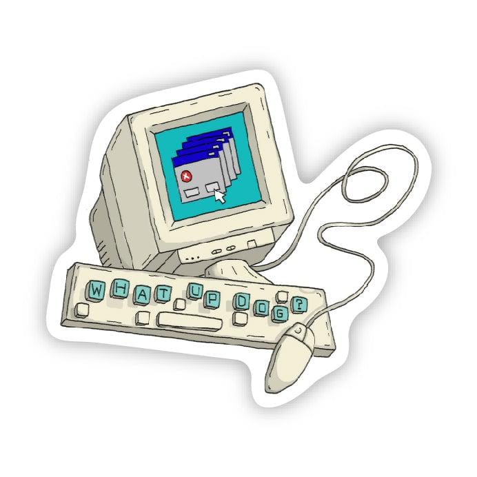  what up dog 90s sticker、mySite、elrpsem3k